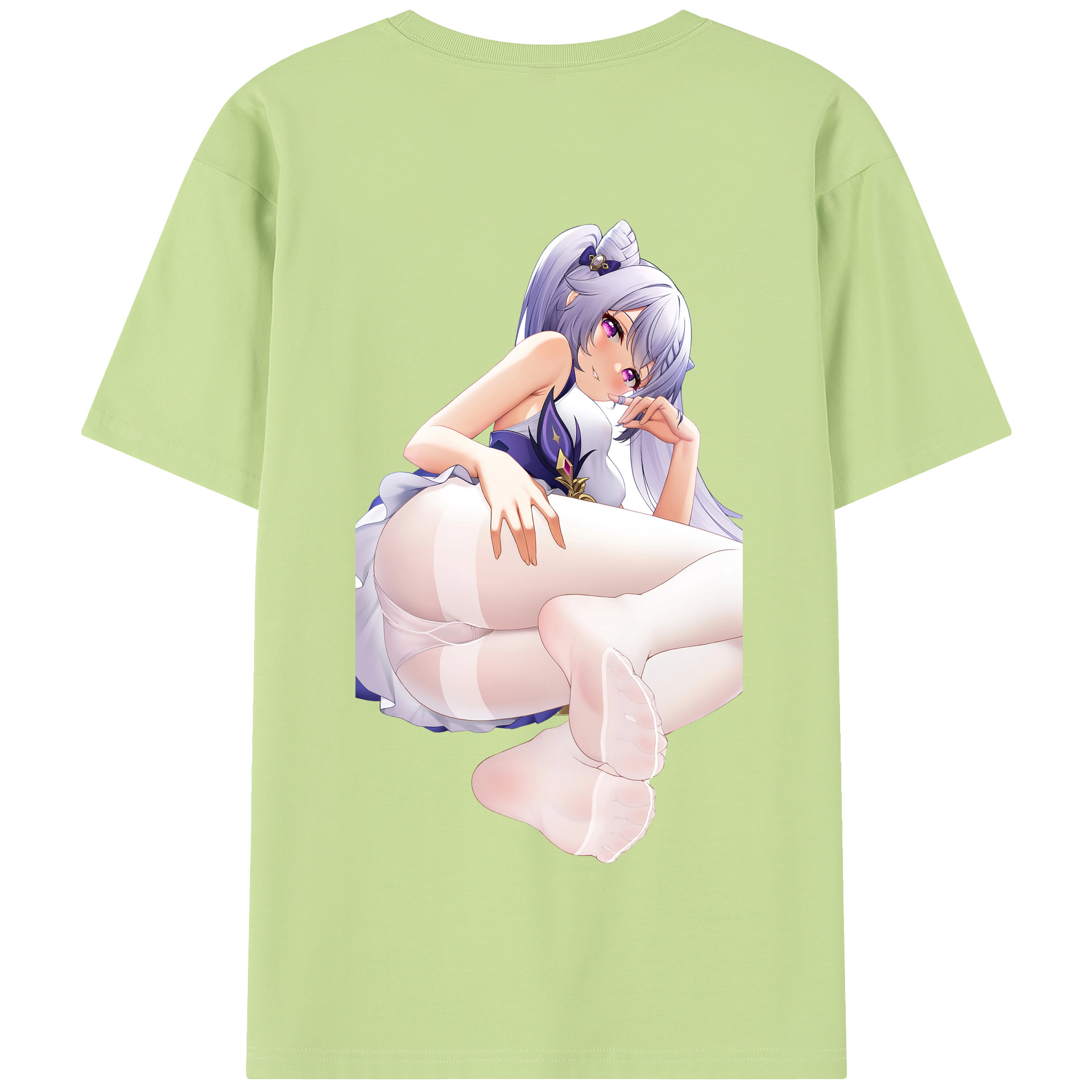 げんし神 刻晴 こくせい genshin Kokusei 綿100％半袖Tシャツ（背面プリント）